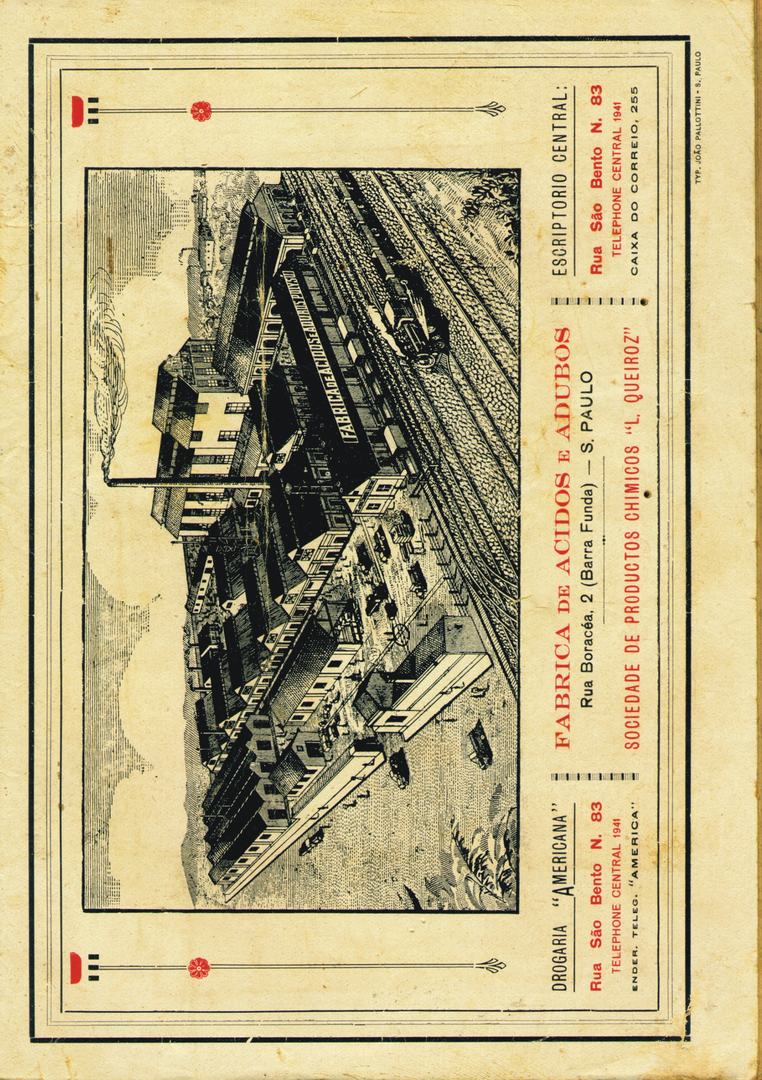 1926-1 - Almanaque de Farmácia - Contracapa