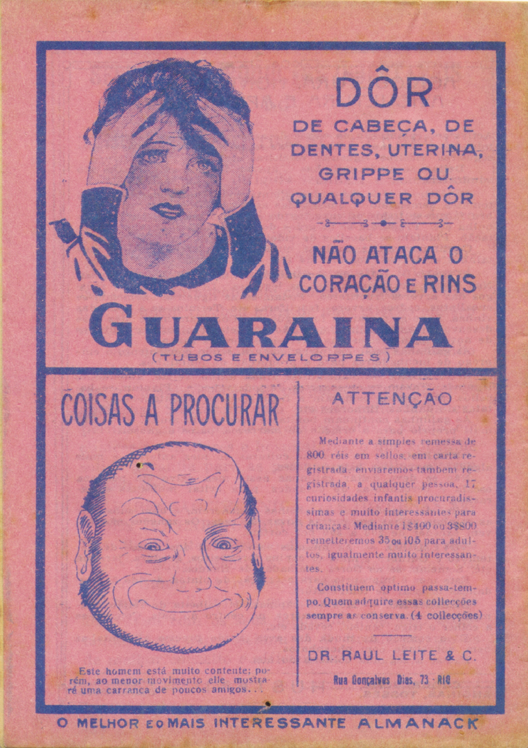 1929-6 - Almanaque de Farmácia - Contracapa