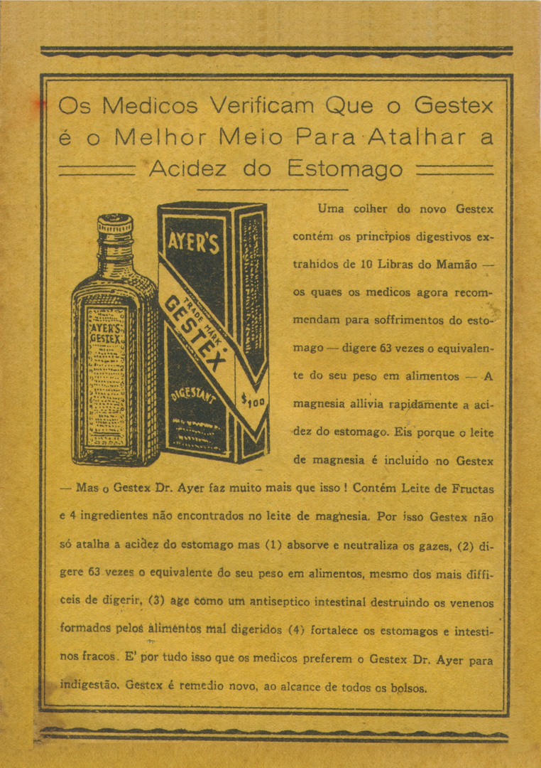 1932-6 - Almanaque de Farmácia - Contracapa