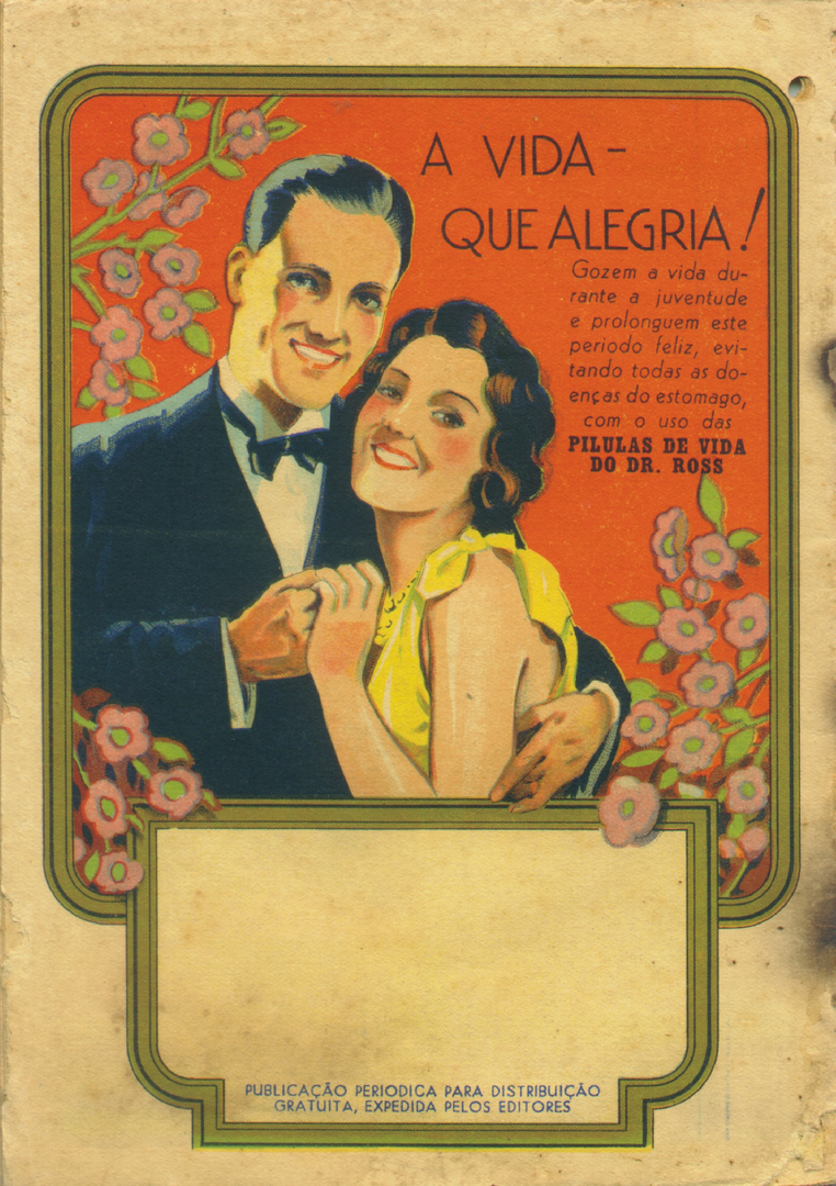 1937-1 - Almanaque de Farmácia - Contracapa