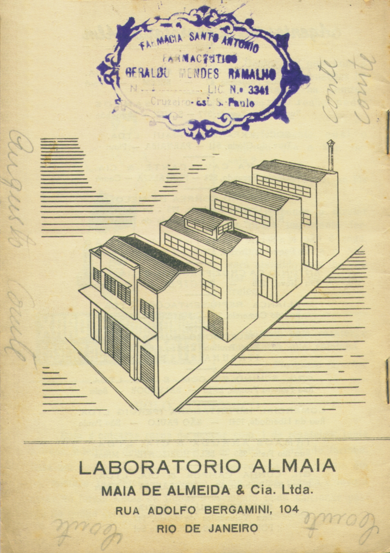 1948-3 - Almanaque de Farmácia - Contracapa