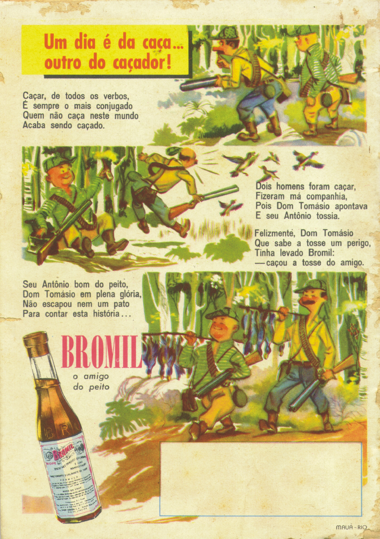 1959-1 - Almanaque de Farmácia - Contracapa