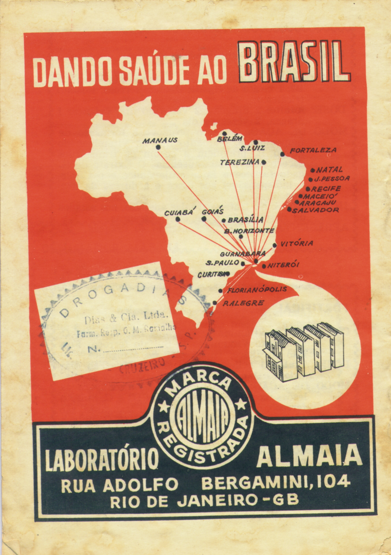 1968-1 - Almanaque de Farmácia - Contracapa