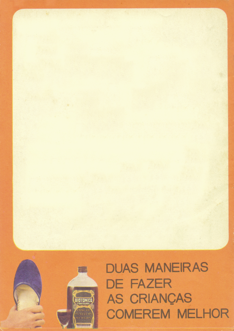 1971-1 - Almanaque de Farmácia - Contracapa